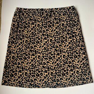 LOFT Petites Leopard Print Skirt – Size 0P